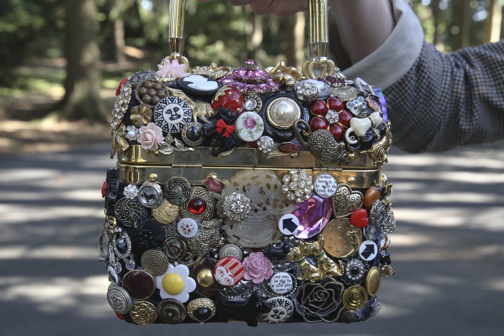 a handmade handbag by Ilene Wood